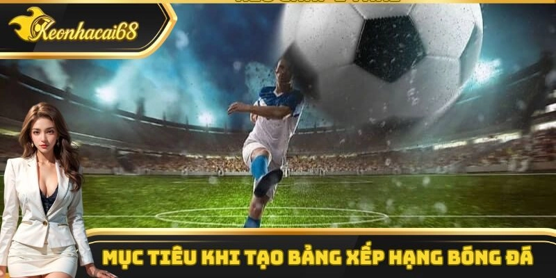 Mục ti&ecirc;u khi tạo bảng xếp hạng b&oacute;ng đ&aacute;